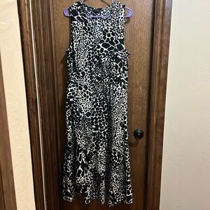 High/Low Animal Print Dress